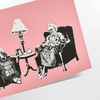 touch fun space captivating gray black graphic poster unique piece wall art thoughtful gift artwork room atmosphere multiple sizes A4 cm A0