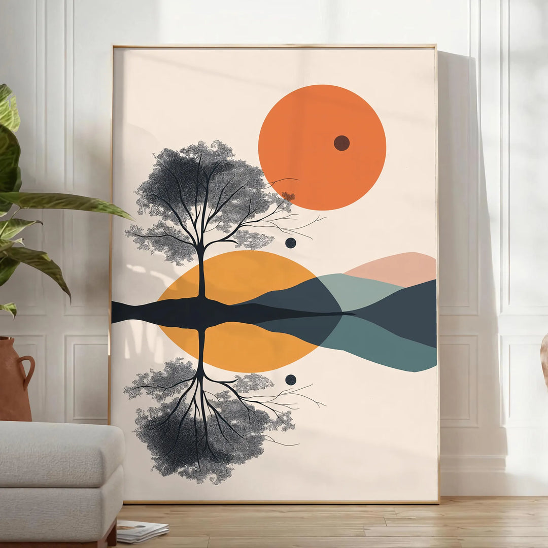 Geometric Minimal Art Print 12 Travel Poster High Quality Frame Premium Print Home Decor Color