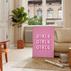 space Girls motivational poster elegant brown white hues wall art piece ideal gift occasion various print sizes A4 cm A0