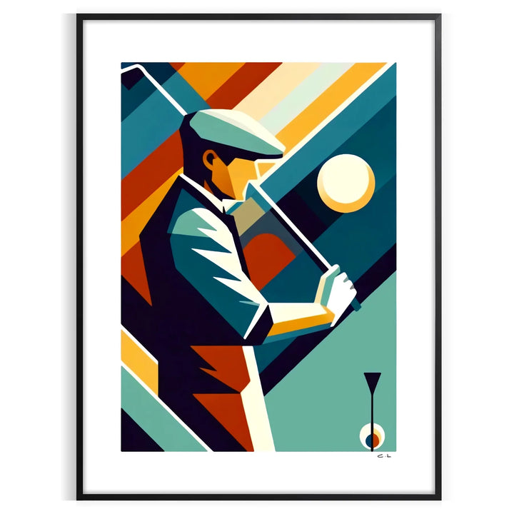 Golf Art Déco Poster 