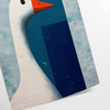 splash warmth space vibrant goose art poster orange red hues statement wall piece unique gift variety sizes A4 cm A0 décor stunning artwork today
