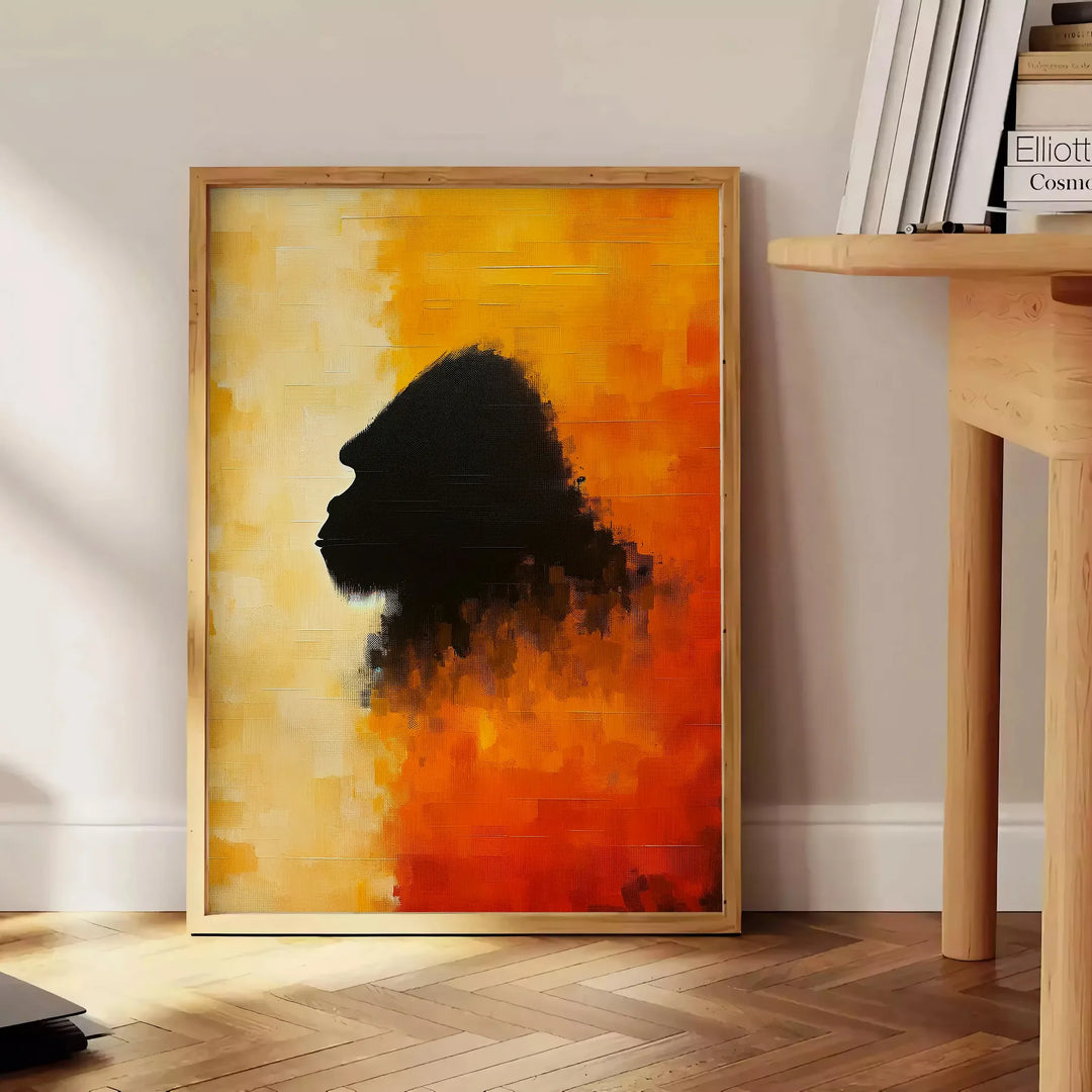 Gorilla Poster Travel Poster High Quality Frame Premium Print Home Decor Color