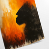 bold statement space striking gorilla poster vibrant shades orange red wall art unique gift sizes A4 cm A0 decor dynamic artwork today