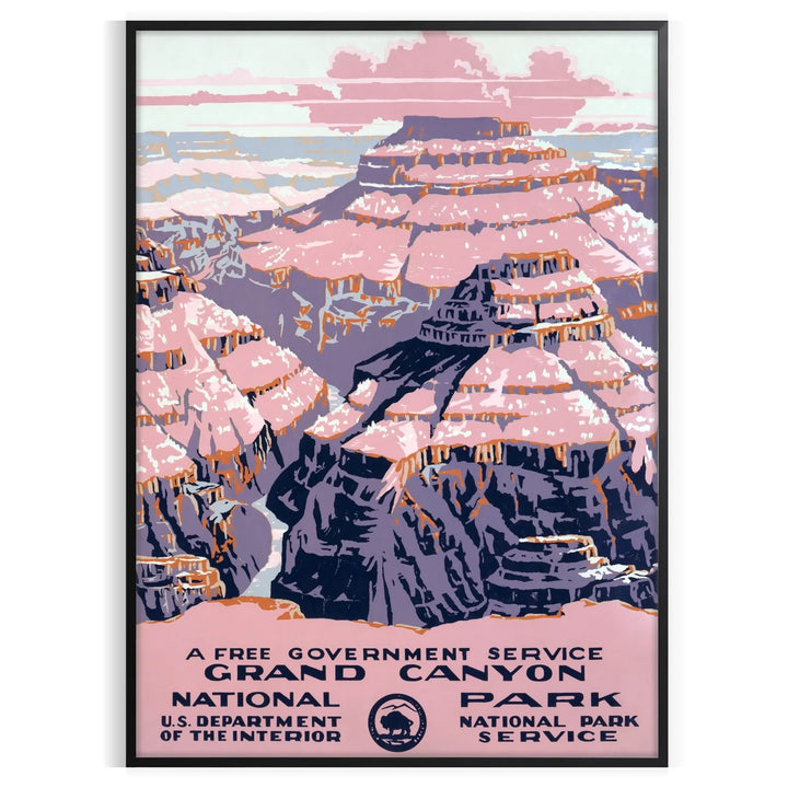 Affiche de voyage du Grand Canyon Amérique Poster 