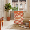 art motivation groovy affiche vibrante tons orange marron espace un cadeau unique disponible version cadre