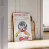 vibrant guest check cheers graphic art green orange hues captivating poster perfect wall unique gift space bold design frameless variants versatile decor appeal