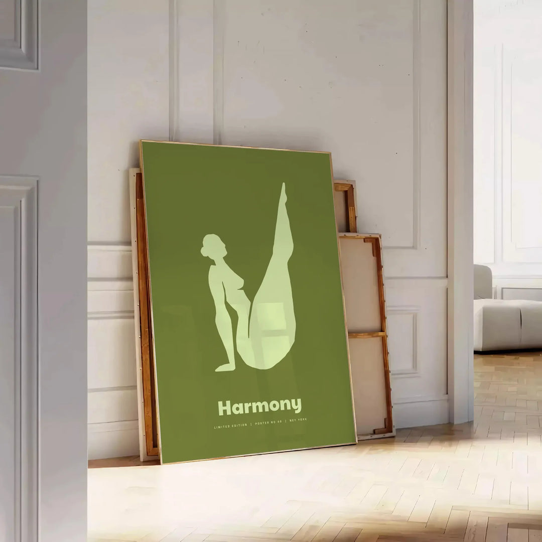 Harmony Yoga Wall Art Travel Poster High Quality Frame Premium Print Home Decor Color