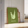 harmonie yoga affiche verte idéale sérénité équilibre espace un cadeau dimensions A4 cm A0