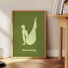 harmonie yoga affiche verte idéale sérénité équilibre espace un cadeau dimensions A4 cm A0