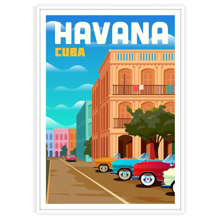 La Havane Imprimer Cuba Affiche de voyage