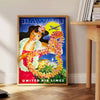 timeless charm Hawaii vibrant vintage travel poster stunning orange blue hues statement piece wall art thoughtful gift artwork tropical allure space sizes A4 cm A0