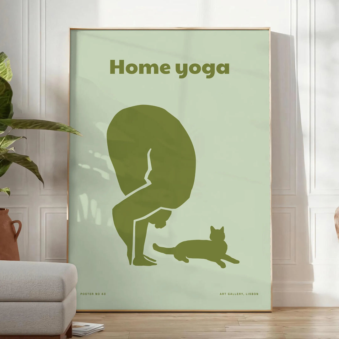 Home Yoga Wall Print Travel Poster High Quality Frame Premium Print Home Decor Color