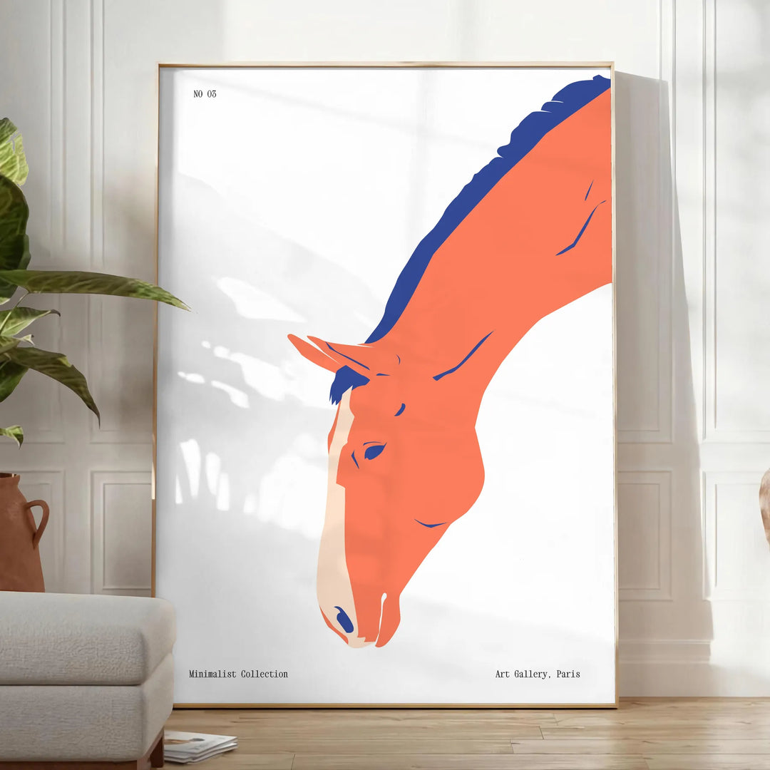 Horse Animal Poster Travel Poster High Quality Frame Premium Print Home Decor Color