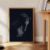 space stunning horse poster black green hues wall art unique gift artwork spirit strength sizes A4 cm A0 walls today