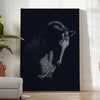 space stunning horse poster black green hues wall art unique gift artwork spirit strength sizes A4 cm A0 walls today