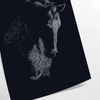 space stunning horse poster black green hues wall art unique gift artwork spirit strength sizes A4 cm A0 walls today
