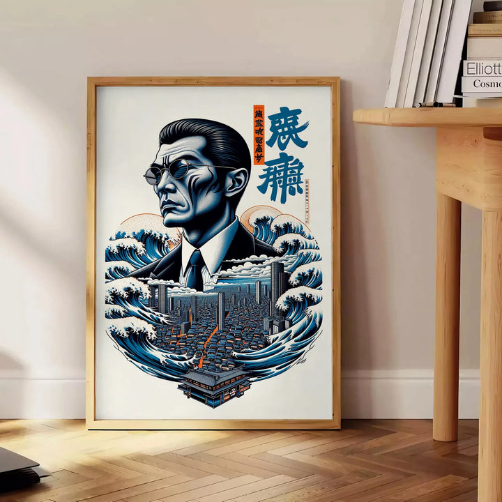 Human Japan Print Travel Poster High Quality Frame Premium Print Home Decor Color