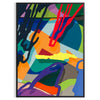 space hyperbeast art poster vibrant blend blue green hues print wall stunning piece ideal gift enthusiasts sizes A4 cm A0