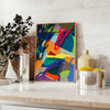 space hyperbeast art poster vibrant blend blue green hues print wall stunning piece ideal gift enthusiasts sizes A4 cm A0