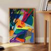 space hyperbeast art poster vibrant blend blue green hues print wall stunning piece ideal gift enthusiasts sizes A4 cm A0