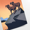 space captivating ibex animal poster black green hues stunning wall art perfect nature enthusiasts décor unique gift artwork framed preferences