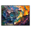 vibrant beauty impasto oil painting poster rich green orange hues stunning wall art piece perfect unique artwork gift captivating home decor print unframed options style preferences