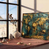 space captivating impasto oil painting poster lush green tones vibrancy room stunning wall art ideal gift centerpiece range sizes A4 cm A0