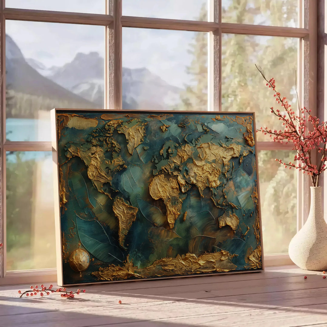 Impasto Oil Painting Poster Travel Poster High Quality Frame Premium Print Home Decor Color