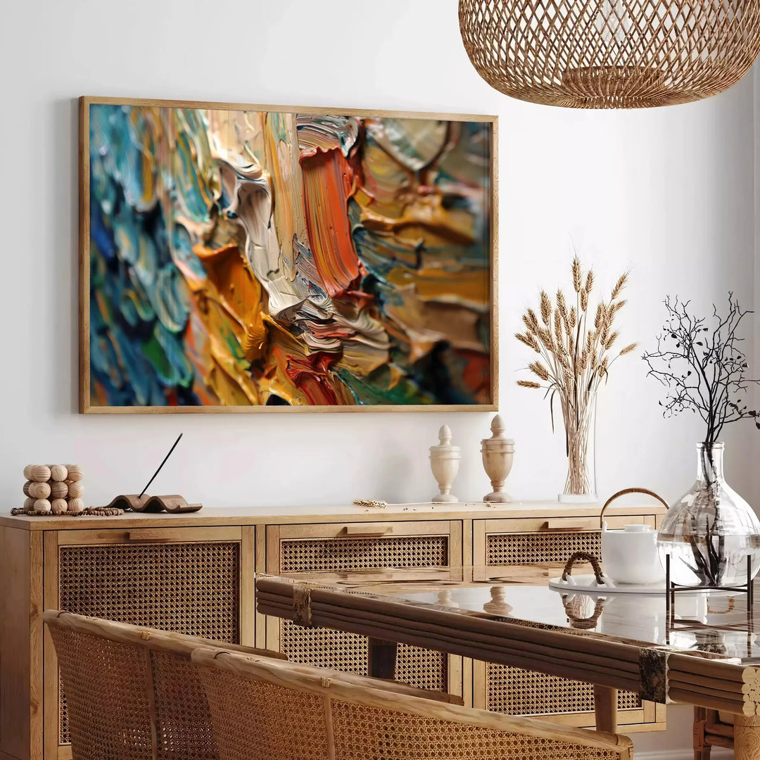 Impasto Oil Painting Print 2 Travel Poster High Quality Frame Premium Print Home Decor Color