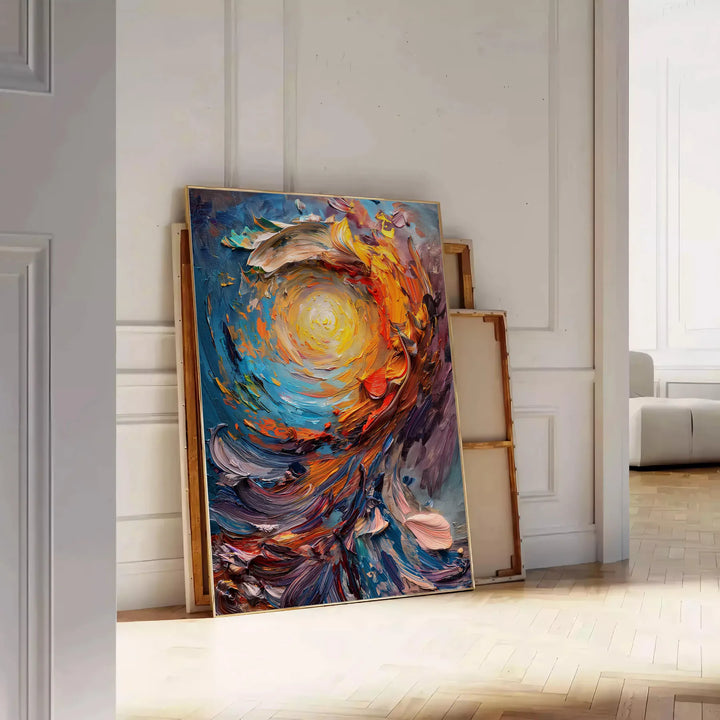 Impasto Oil Painting Wall Art Travel Poster High Quality Frame Premium Print Home Decor Color