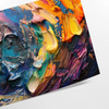 vibrant beauty impasto oil painting poster rich green orange hues stunning wall art piece perfect unique artwork gift captivating home decor print unframed options style preferences