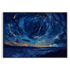 space captivating impressionism poster serene shades green blue wall art room thoughtful gift tranquility style home various print sizes A4 cm A0