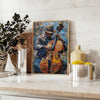 space Impressionism art poster lush greens blues striking wall touch elegance style room perfect gift lovers unframed options