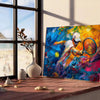 space captivating impressionism art poster vibrant orange blue hues wall stunning artwork ideal gift lover style available creativity home exquisite print