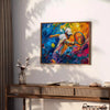 space captivating impressionism art poster vibrant orange blue hues wall stunning artwork ideal gift lover style available creativity home exquisite print