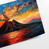 space captivating Impressionism art poster striking blend black orange hues lovers exquisite wall piece thoughtful gift unframed version style