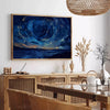 space captivating impressionism poster serene shades green blue wall art room thoughtful gift tranquility style home various print sizes A4 cm A0