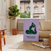 space Inhale Future yoga poster green blue hues gift wall art collection print tranquility mindfulness sizes A4 cm A0