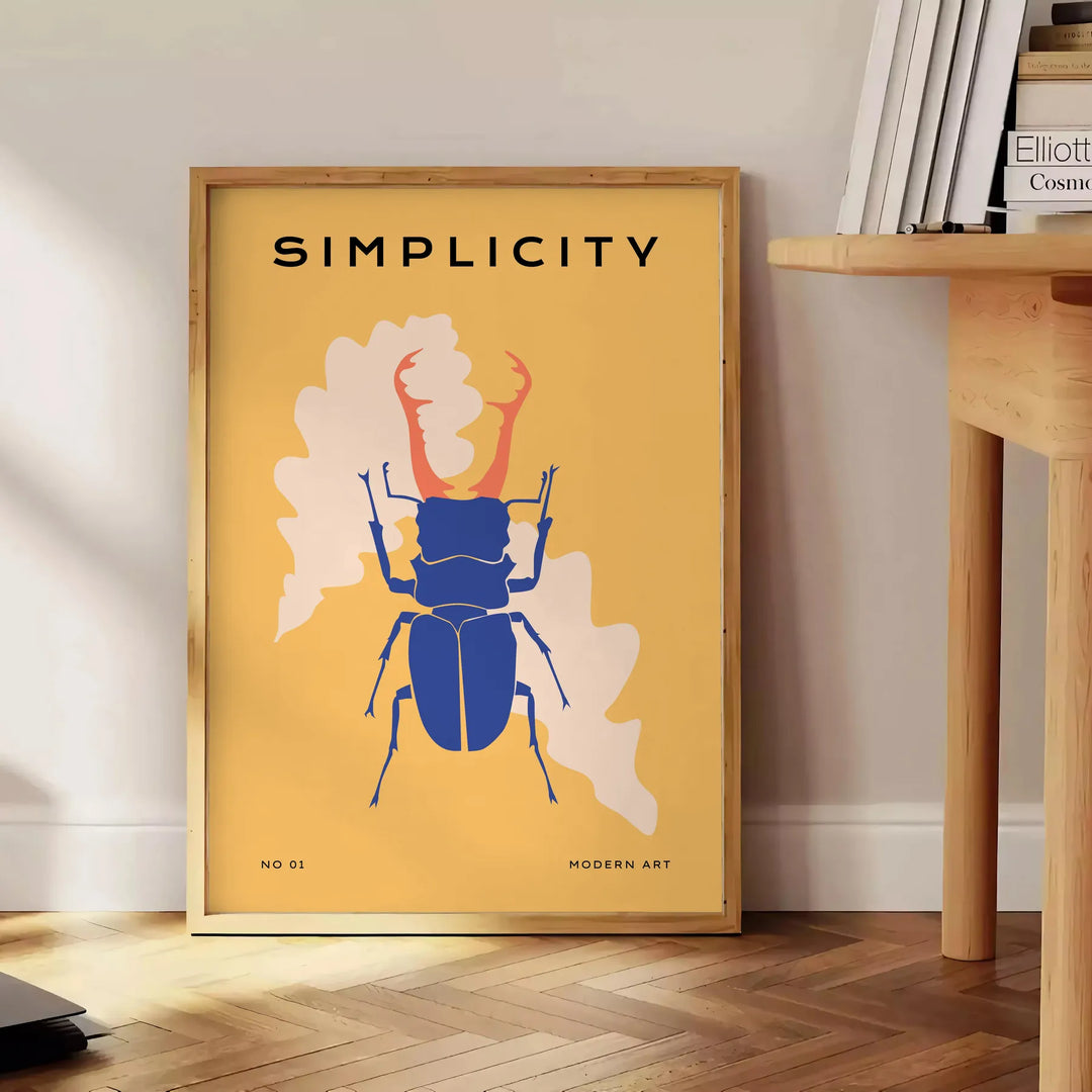 Insect Wildlife Print Travel Poster High Quality Frame Premium Print Home Decor Color