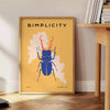 vibrant world insect wildlife captivating poster stunning green blue hues eye wall art perfect nature lovers ideal gift ready frame personal touch