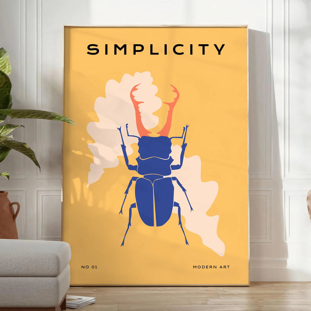 Insect Wildlife Print Travel Poster High Quality Frame Premium Print Home Decor Color