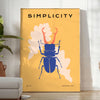 vibrant world insect wildlife captivating poster stunning green blue hues eye wall art perfect nature lovers ideal gift ready frame personal touch