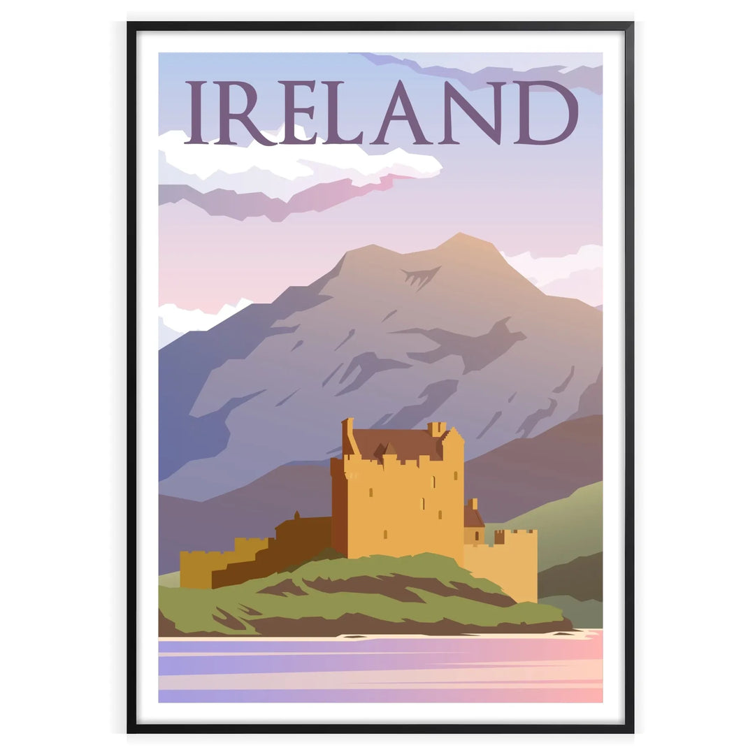 Ireland Print Travel Poster home deco premium print affiche locadina wall art home office vintage decoration