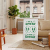space vibrant It Good Have Day poster groovy green white hues artwork perfect wall art collection thoughtful gift sizes A4 cm A0 splash positivity decor