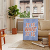 space It Is What motivational poster brown blue hues inspirational wall art perfect gift occasion touch wisdom decor standalone print versatile display options