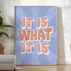 space It Is What motivational poster brown blue hues inspirational wall art perfect gift occasion touch wisdom decor standalone print versatile display options