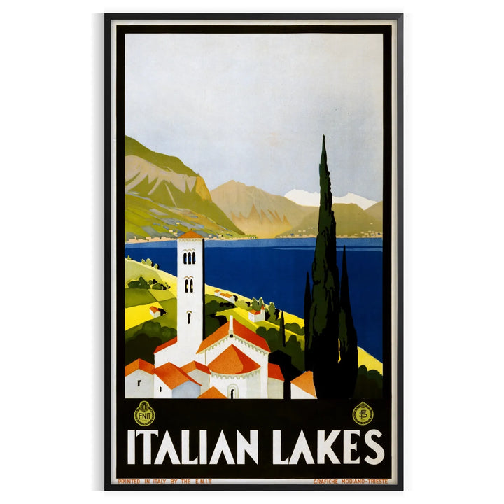 Affiche de voyage des lacs italiens Poster 