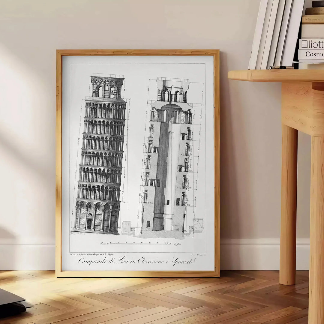 Italy Pisa Travel Poster Print Travel Poster High Quality Frame Premium Print Home Decor Color