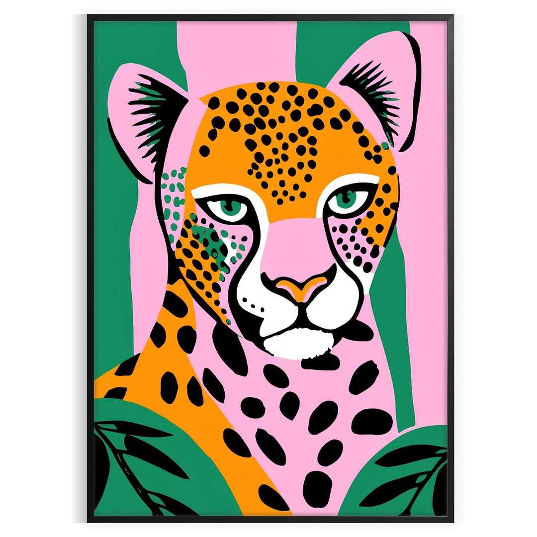 Jaguar Animal Popular Wall Art Travel Poster High Quality Frame Premium Print Home Decor Color