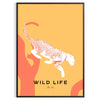 space jaguar poster bold black green hues captivating wall art perfect wildlife enthusiasts exquisite gift variety print sizes A4 cm A0